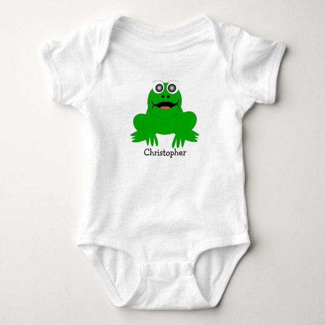 Baby Bodysuit Frog Design (Front)