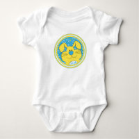 Baby Bodysuit Honey Bunny Blue-Yellow
