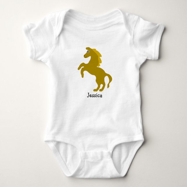 Baby Bodysuit Horse Design (Front)