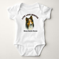 Baby Bodysuit Live Love Rescue