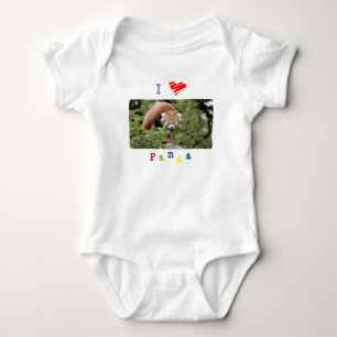 Baby Bodysuit Photo red panda , animals 0056.