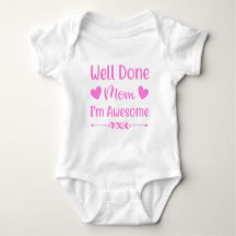 Baby Bodysuit Shirt,Well Down Mum Shirt,Baby Shirt