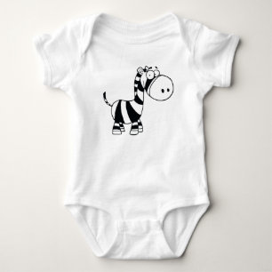 Baby Bodysuit/Vest - Zebra Bodysuit