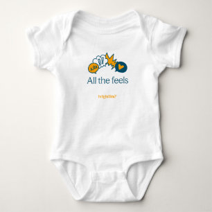 Baby - Bodysuit w/illustration and "All the feels"