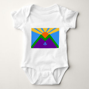 Baby bodysuit with flag of Manitou Springs