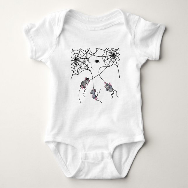 Baby Bodysuit with Happy Mouses (Front)