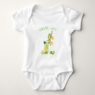 Baby Bodysuit with Lemonade Your Text