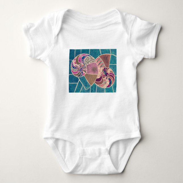 Baby Bodysuit with Nautilus (Front)