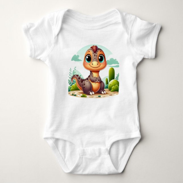 baby bodysuits for kids funny  babysaurus (Front)