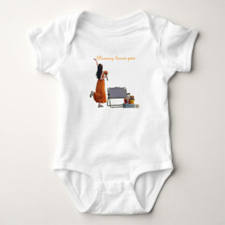 Baby bodysuits mummy loves you.