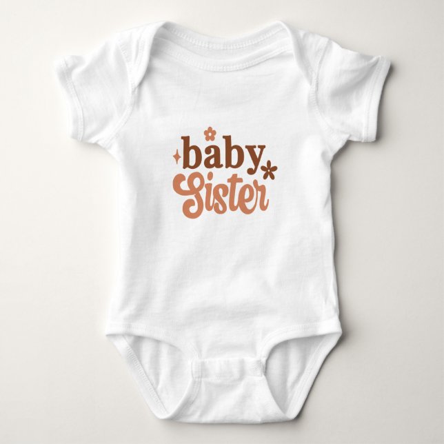 Baby Boho Baby Sister Baby Bodysuit (Front)