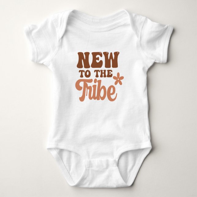 Baby Boho New To The Tribe Baby Bodysuit (Front)