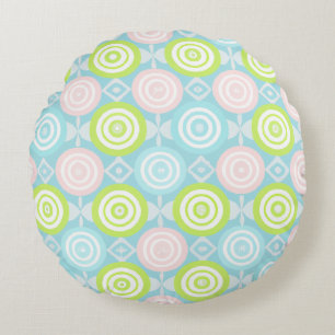 Baby Boho Pattern with Circles Round Cushion
