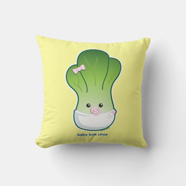 Baby Bok Choy Cushion (Front)