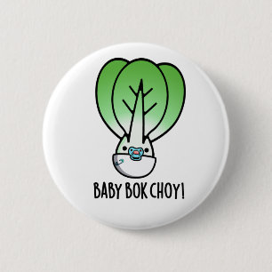 Baby Bok Choy Funny Veggie Pun 6 Cm Round Badge
