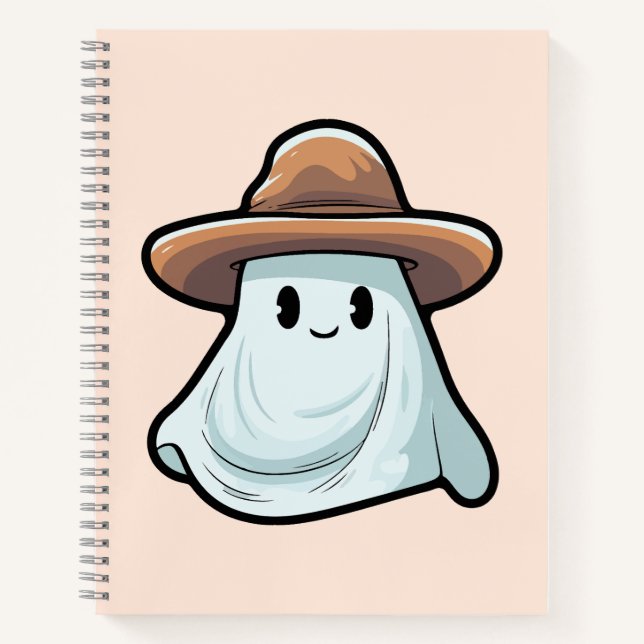 Baby Boo Cowboy Ghost Halloween Collection Notebook (Front)
