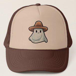 Baby Boo Cowboy Ghost Halloween Collection Trucker Hat