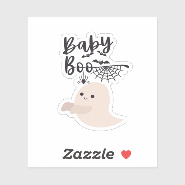 Baby Boo Cute Halloween Print Vintage Style (Sheet)