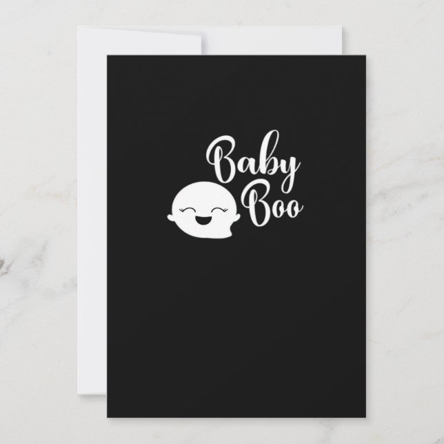 Baby Boo Halloween  Holiday Card (Front)