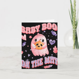 Baby Boo On The Way Halloween Pregnancy Announceme Card