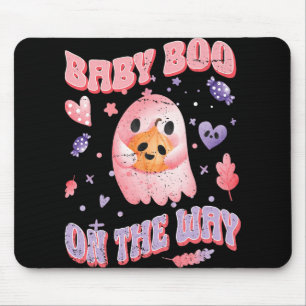 Baby Boo On The Way Halloween Pregnancy Announceme Mouse Pad