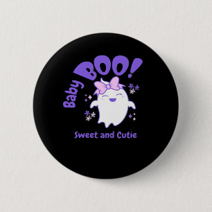 Baby Boo! Sweet And Toddler Halloween Design 6 Cm Round Badge