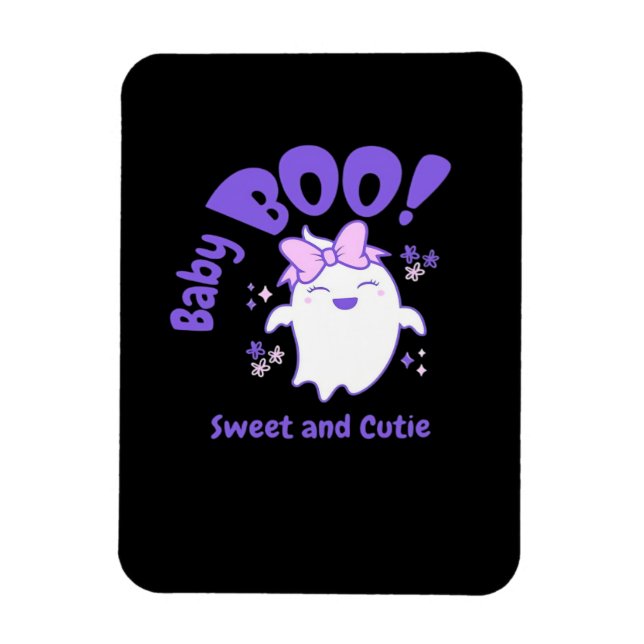 Baby Boo! Sweet And Toddler Halloween Design Magnet (Vertical)