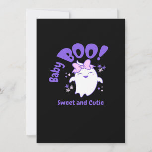 Baby Boo Sweet Toddler Halloween Design Holiday Card