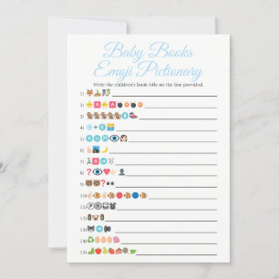 Baby Books Emoji Pictionary Game Blue