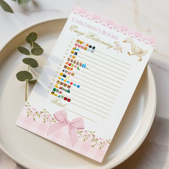 Baby Books Emoji Pictionary Goose Pink Game (Creator Uploaded)