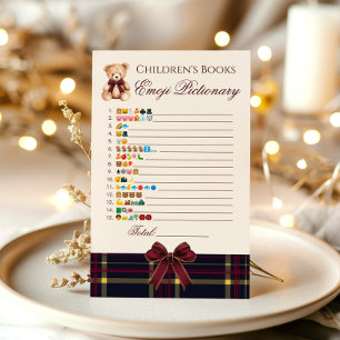 Baby Books emoji pictionary teddy bear plaid game