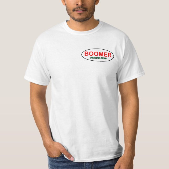 Baby boomer generation T-shirt logo (Front)