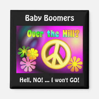 Baby Boomer Magnet - Psychodelic