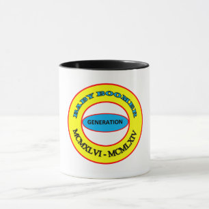 BABY BOOMER Roman Numerals Mug