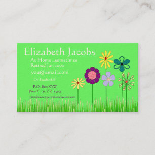 Baby Boomer's Retirement Business Card