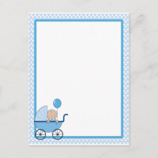 Baby Border Boy Postcard