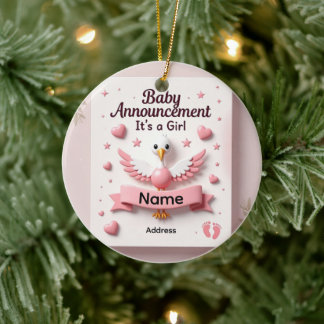 baby born ceramic ornament