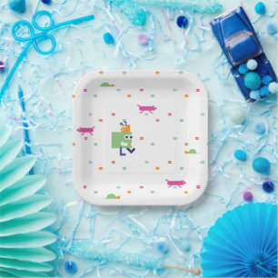 Baby Bots Macaron Eating Game Paper Plate