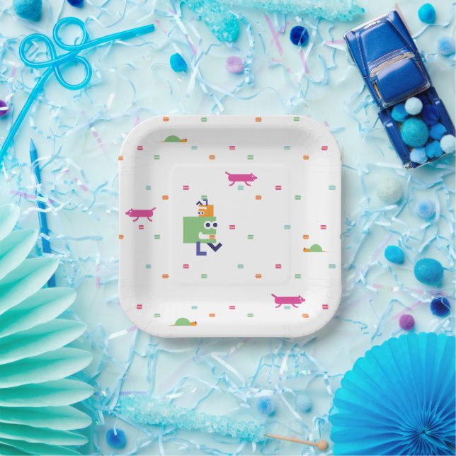 Baby Bots Macaron Eating Game Paper Plate (Party)