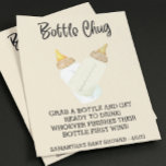 Baby Bottle Drink Off Game Shower Chug<br><div class="desc">This design may be personalised in the area provided by changing the photo and/or text. Or it can be customised by clicking Personalise this Template and then choosing the click to customise further option and delete or change the colour of the background, add text, change the text colour or style,...</div>