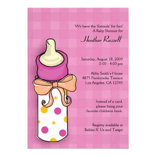 Baby Bottle Invitations 6