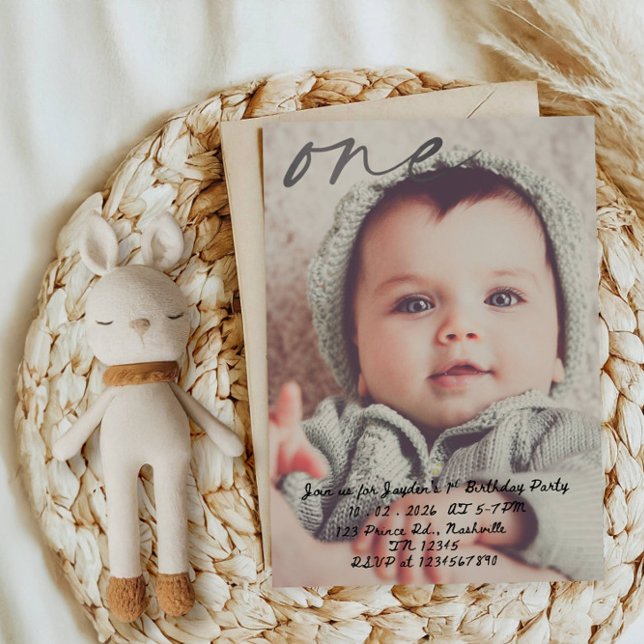 Baby Boy 1st Birthday - First Birthday Celebration Invitation (Creator Uploaded)