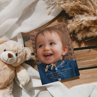 Baby Boy 1st Birthday - First Birthday Celebration Invitation