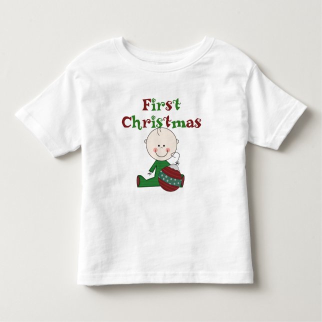 Baby Boy 1st Christmas Tshirts and Gifts (Front)