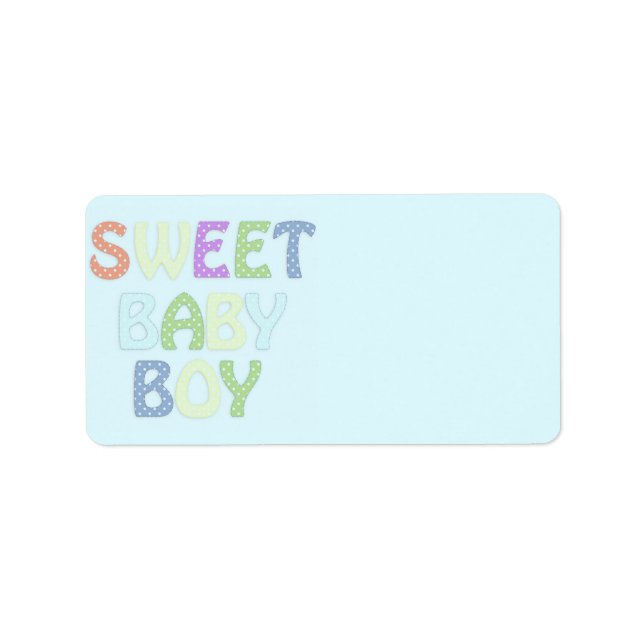 Baby Boy Address Label (Front)