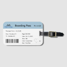 Baby Boy Adoption Announcement Luggage Tag