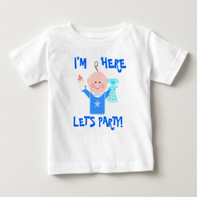 Baby Boy Announcement / Arrival T-Shirt (Front)