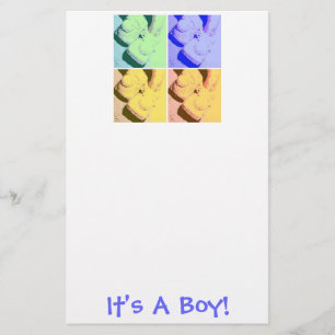 Baby Boy Announcement Stationery