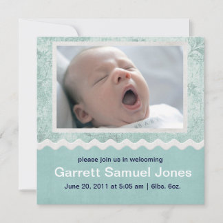 Baby Boy Baby announcement