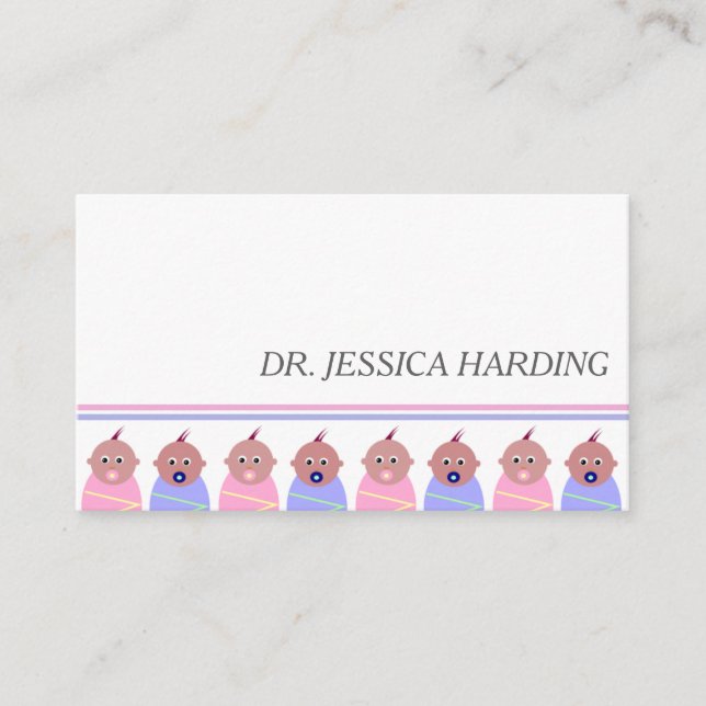 Baby Boy/Baby Girl Paediatrician Business Card (Front)